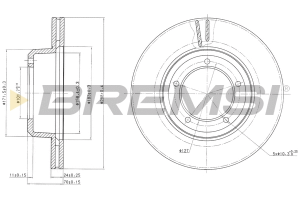 Brake Disc (CD6262V)