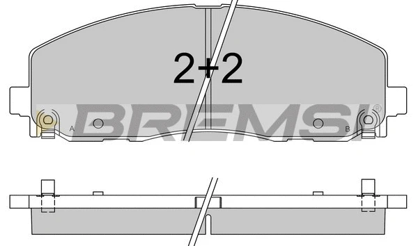 Brake Pad Set, disc brake (BP3543)