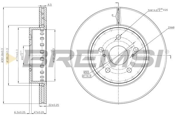 Brake Disc (CD6793V)