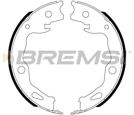 Brake Shoe Set, parking brake (GF1117)