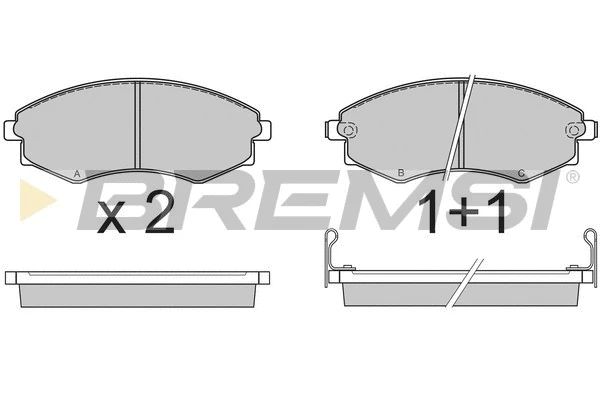 Brake Pad Set, disc brake (BP2494)