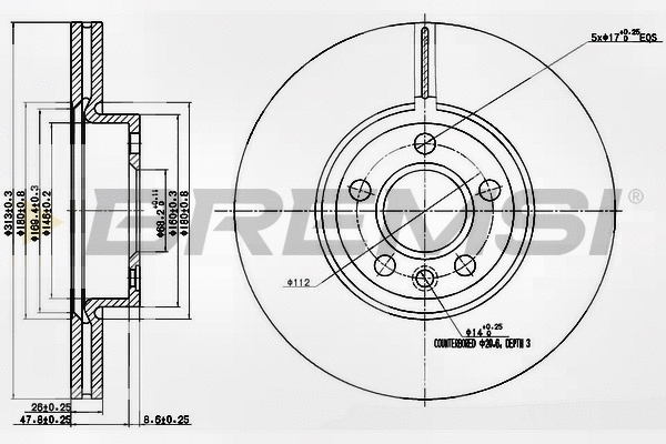 Brake Disc (CD7160V)