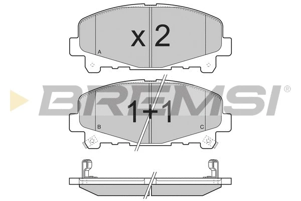 Brake Pad Set, disc brake (BP3373)