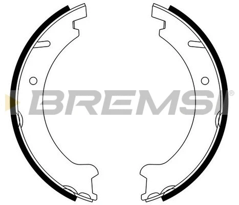 Brake Shoe Set, parking brake (GF0606)