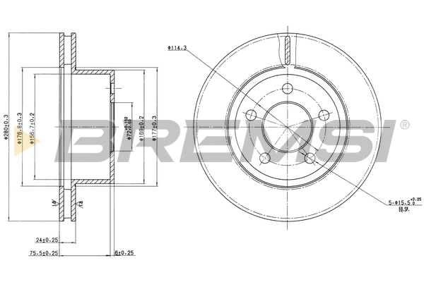 Brake Disc (CD7027V)