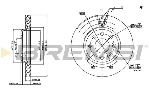 Brake Disc (CD7304V)