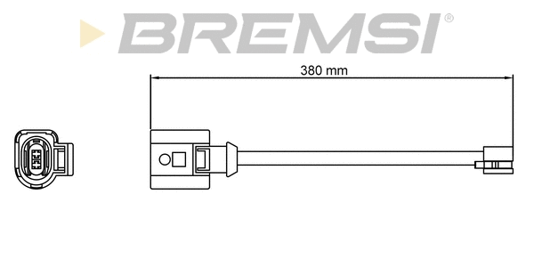 Warning Contact, brake pad wear (WI0810)