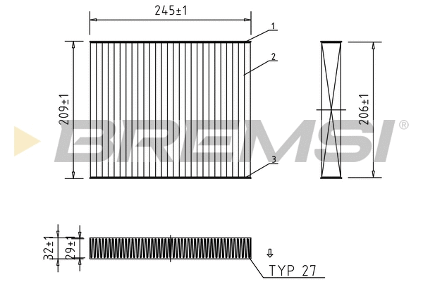 Filter, cabin air (FC0931A)