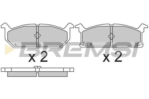Brake Pad Set, disc brake (BP2279)