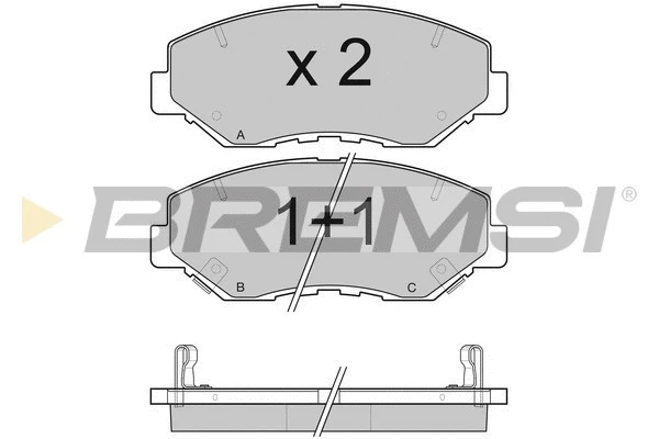 Brake Pad Set, disc brake (BP3117)