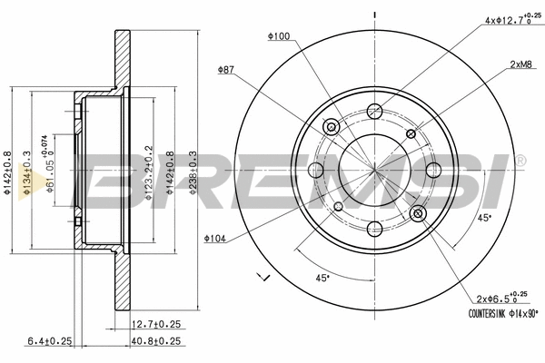 Brake Disc (CD6285S)
