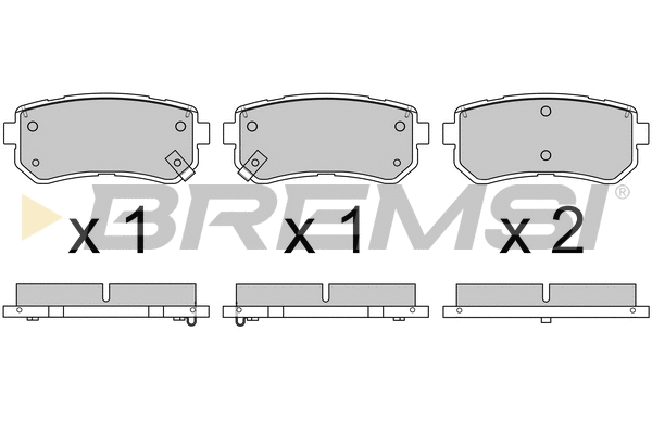 Brake Pad Set, disc brake (BP3614)