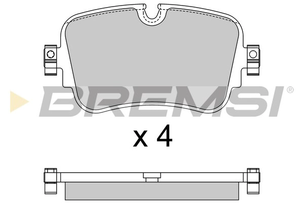Brake Pad Set, disc brake (BP3878)