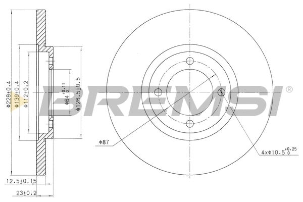 Brake Disc (CD6121S)