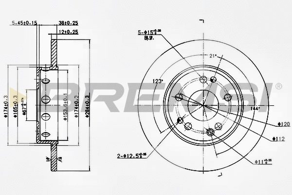 Brake Disc (CD6124S)