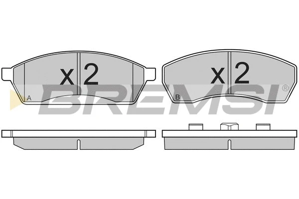 Brake Pad Set, disc brake (BP2764)