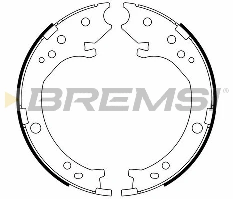 Brake Shoe Set, parking brake (GF0716)