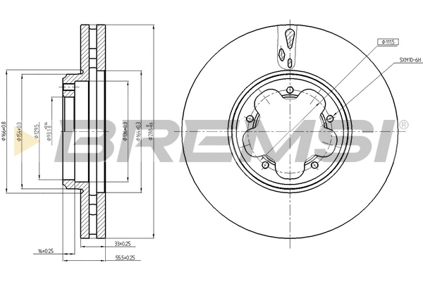 Brake Disc (CD8469V)