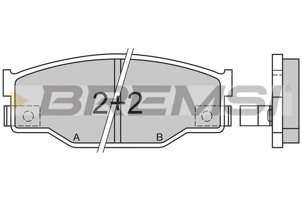 Brake Pad Set, disc brake (BP2403)