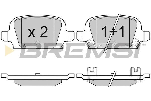 Brake Pad Set, disc brake (BP2987)