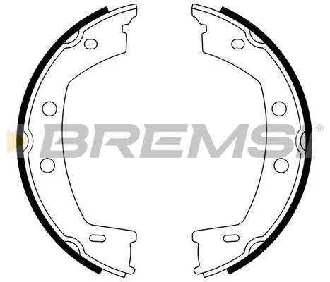 Brake Shoe Set, parking brake (GF0442)