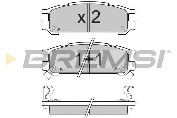 Brake Pad Set, disc brake (BP2536)