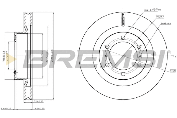 Brake Disc (CD8093V)