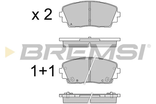 Brake Pad Set, disc brake (BP3532)