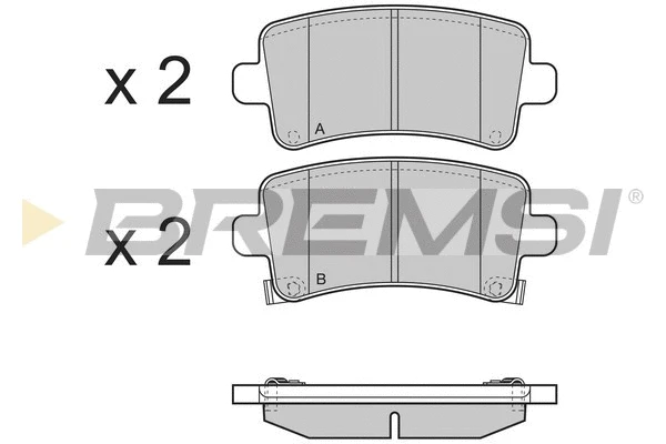 Brake Pad Set, disc brake (BP3379)