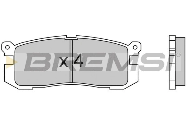 Brake Pad Set, disc brake (BP2424)