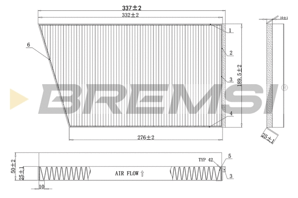 Filter, cabin air (FC0502C)