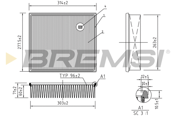 Air Filter (FA1252)