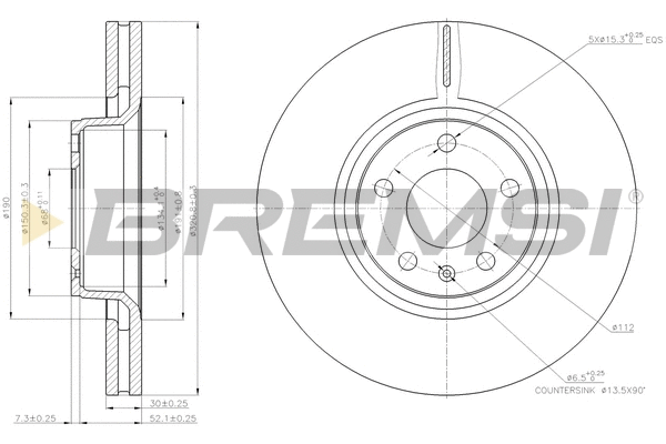 Brake Disc (CD7277V)