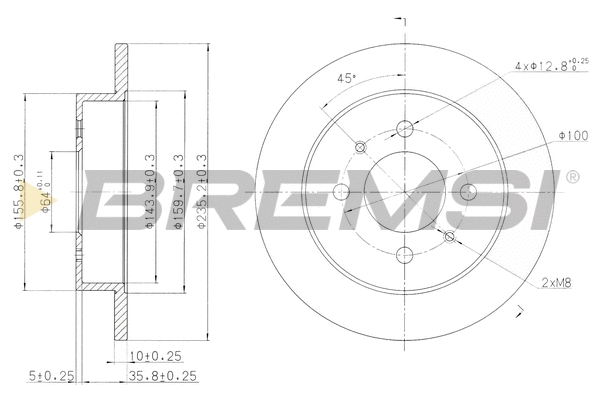 Brake Disc (CD7613S)
