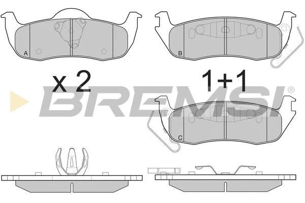 Brake Pad Set, disc brake (BP3239)