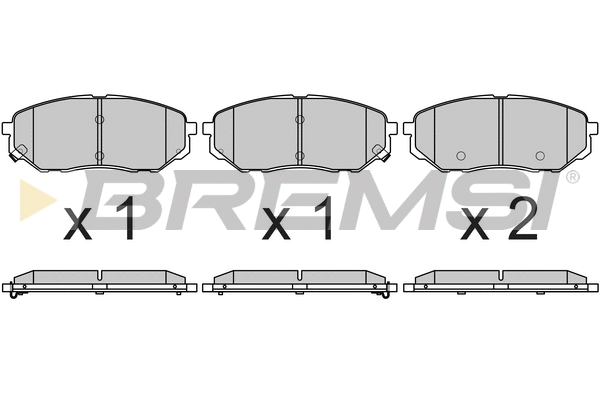 Brake Pad Set, disc brake (BP3702)