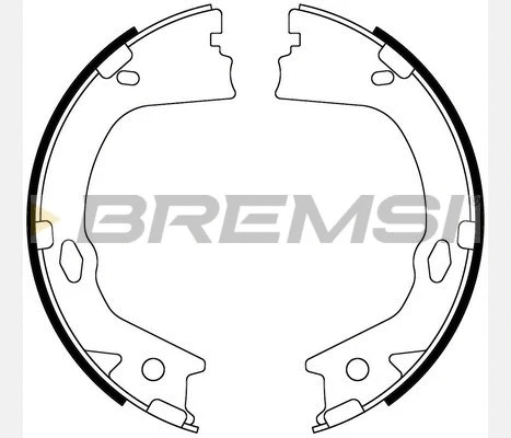 Brake Shoe Set, parking brake (GF0899)