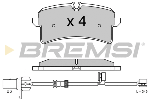 Brake Pad Set, disc brake (BP3624)