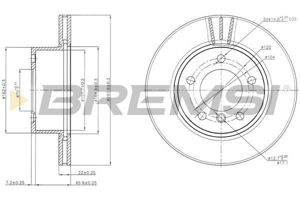 Brake Disc (CD7228V)