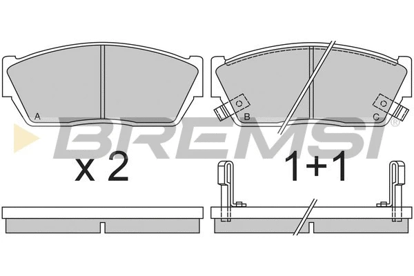 Brake Pad Set, disc brake (BP2288)