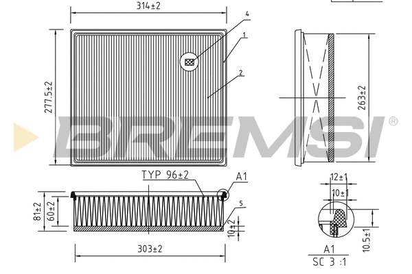 Air Filter (FA1253)