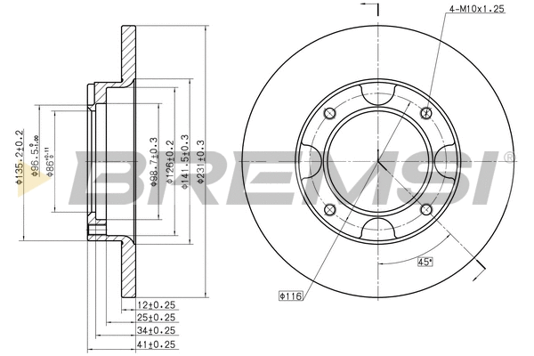Brake Disc (CD6087S)