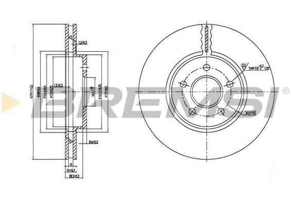 Brake Disc (CD7125V)