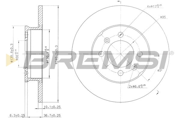 Brake Disc (CD7373S)