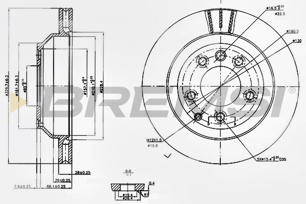 Brake Disc (CD7580V)