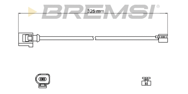 Warning Contact, brake pad wear (WI0817)