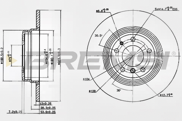 Brake Disc (CD6553S)
