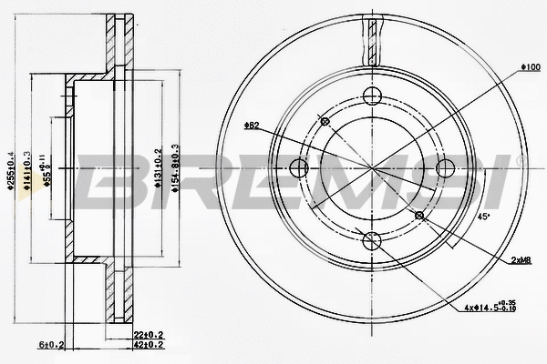 Brake Disc (CD6794V)