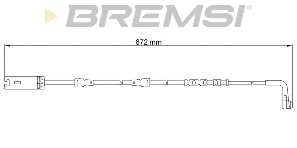 Warning Contact, brake pad wear (WI0717)