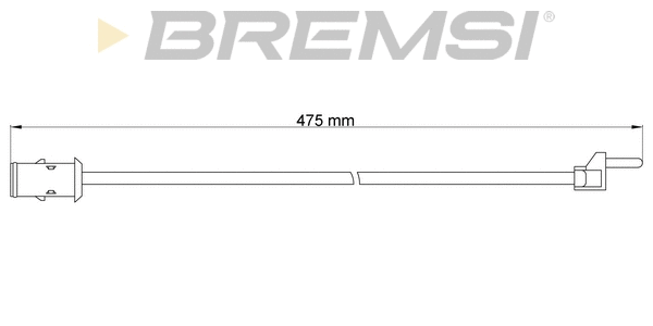 Warning Contact, brake pad wear (WI0903)